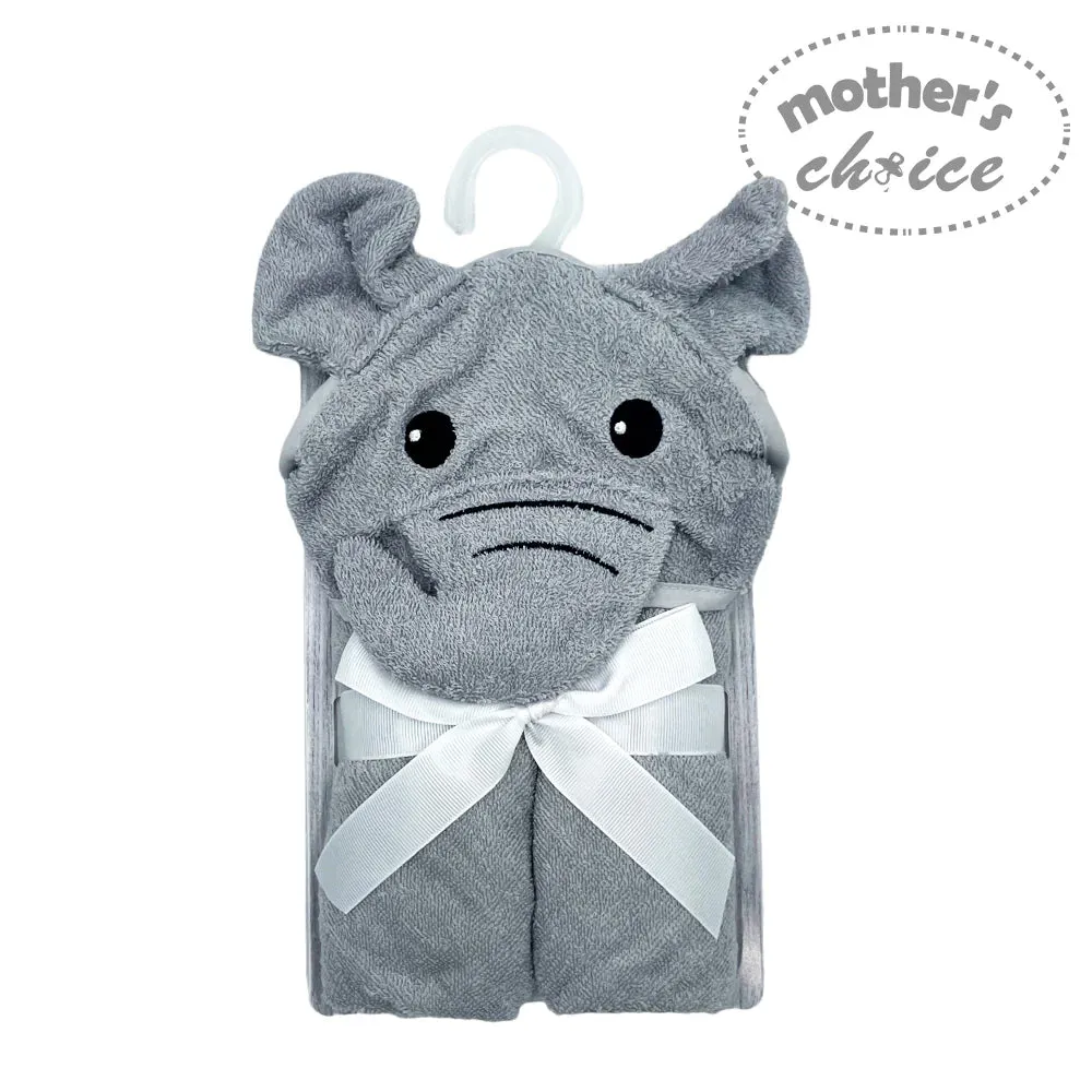 100% Cotton Hooded Towel - Elephant