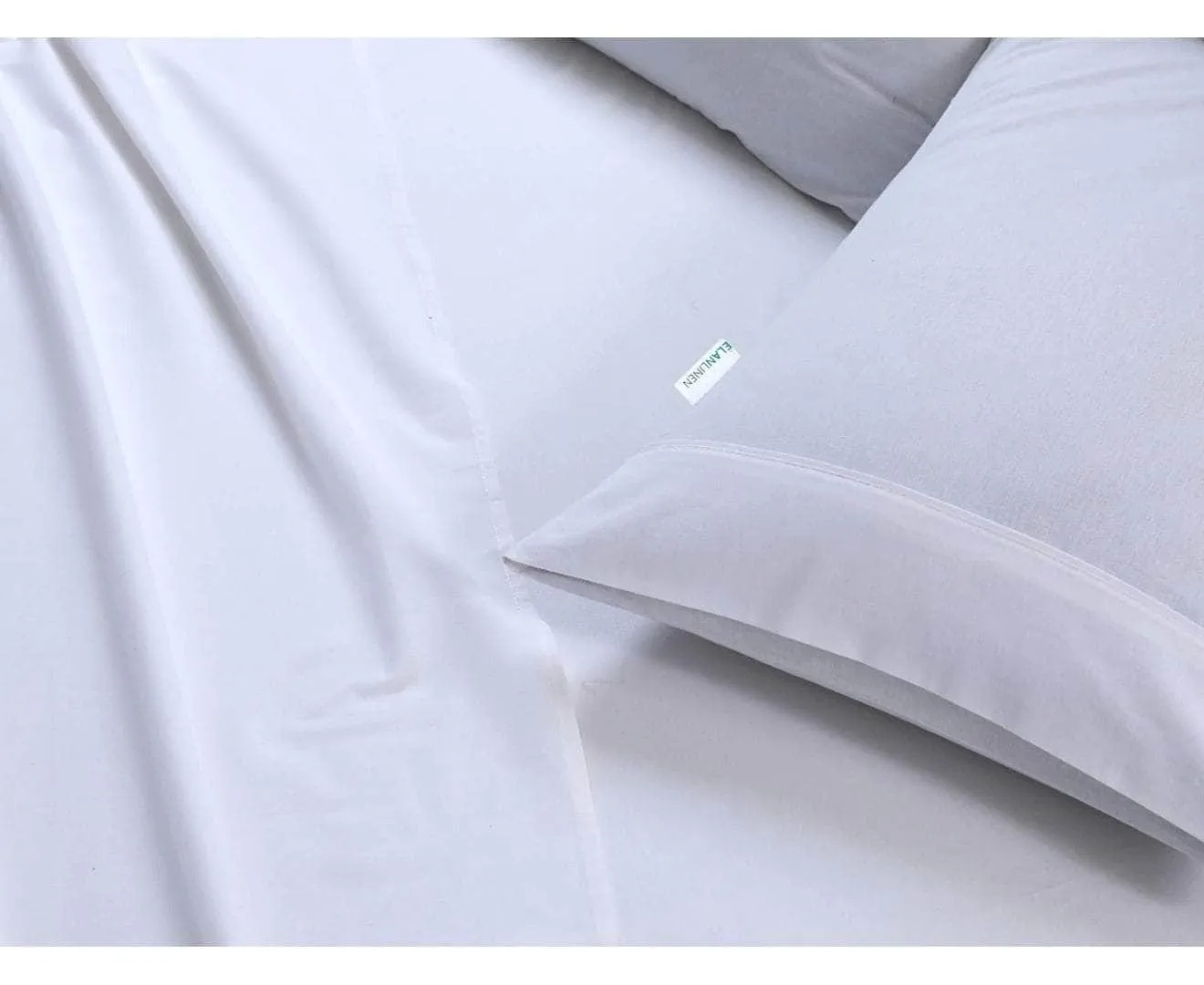 100% Egyptian Cotton Vintage Washed 500TC White King Bed Sheets Set