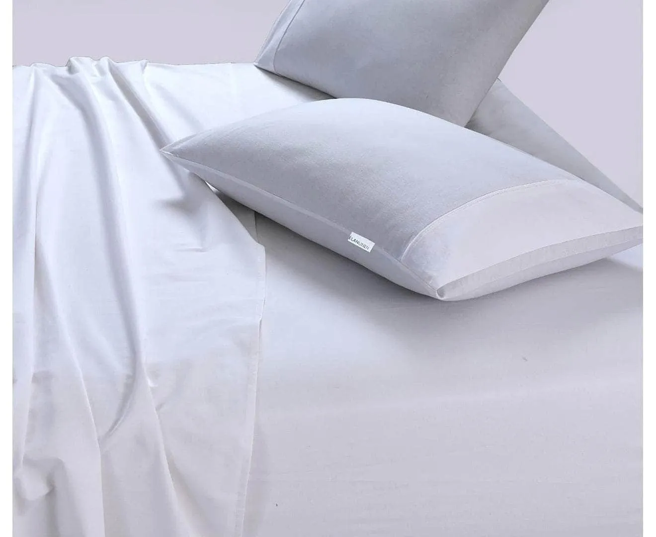 100% Egyptian Cotton Vintage Washed 500TC White King Bed Sheets Set