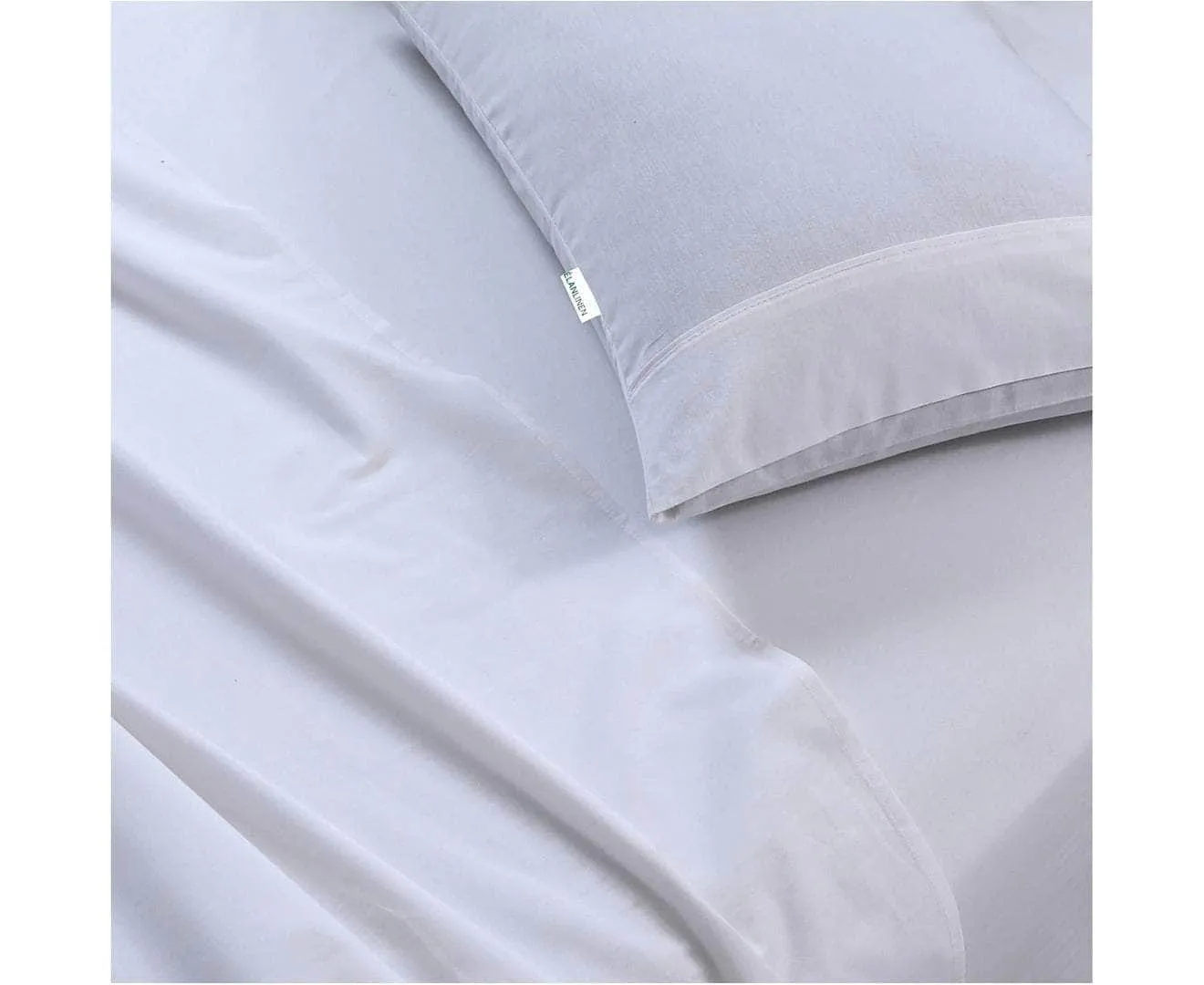 100% Egyptian Cotton Vintage Washed 500TC White King Bed Sheets Set