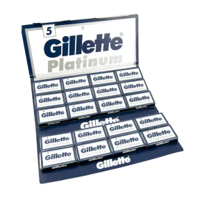 100 Gillette Platinum Double-Edge Razor Blades