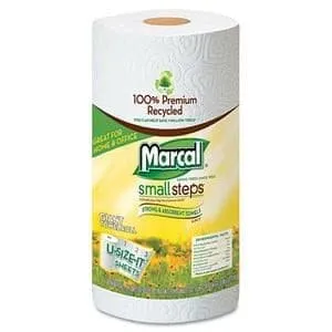 100% Premium Recycled Roll Towels Roll Out Case, 140 Sheets/RL, 11 x 5-3/4,12/CT