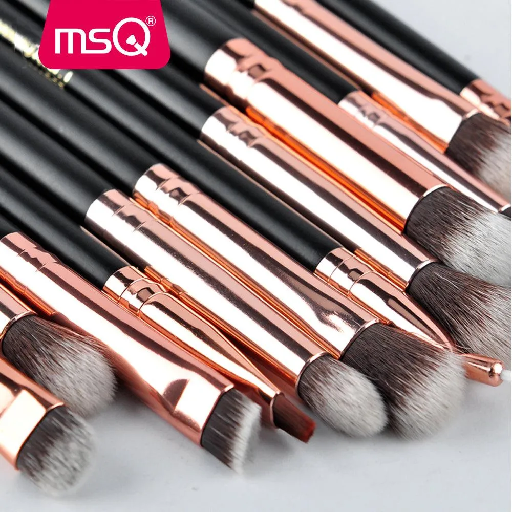 12 Pcs Rose Gold Eye shadow Makeup Brushes Set