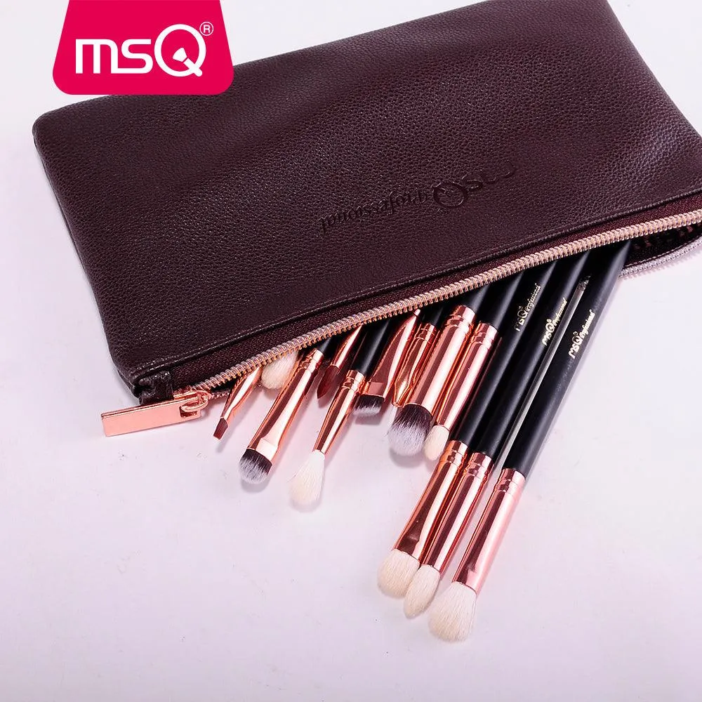 12 Pcs Rose Gold Eye shadow Makeup Brushes Set