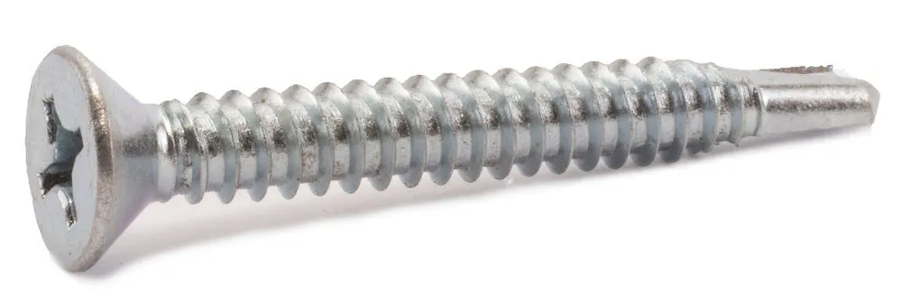 14-14 x 2 1/2 Phillips Flat Self Drill Screw Zinc Plated