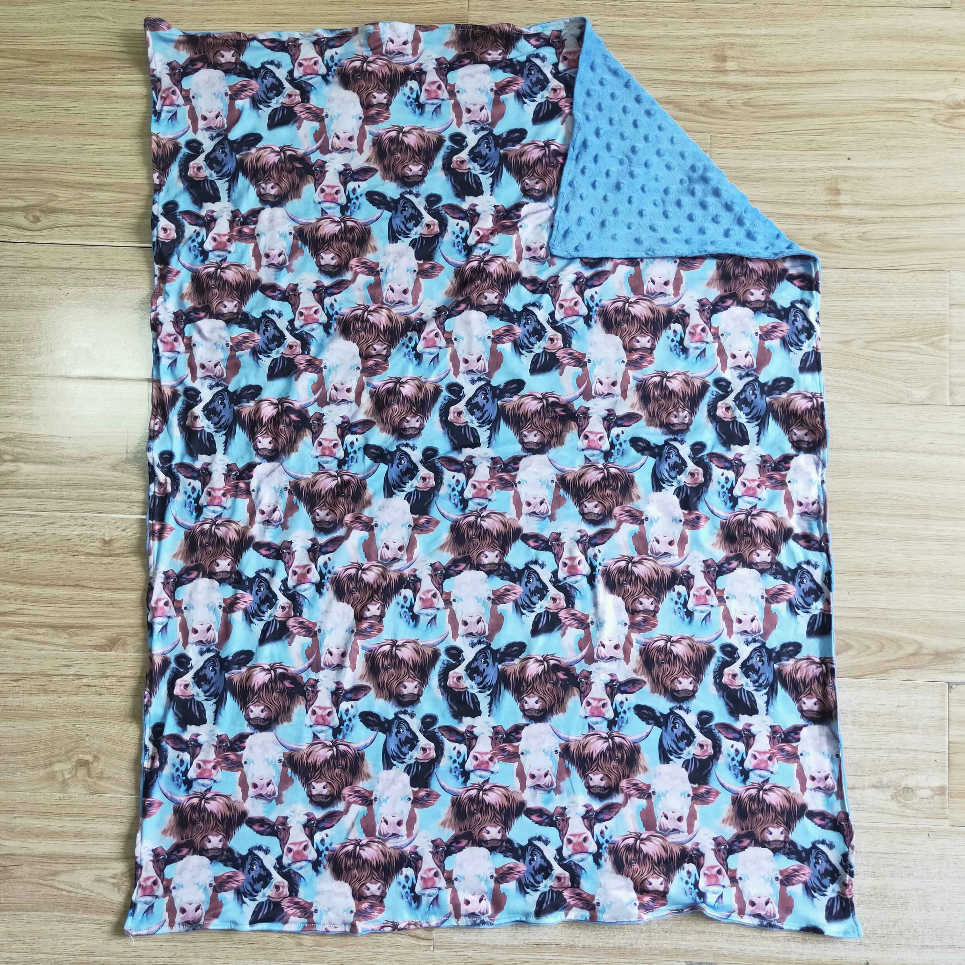 29*43 inches children cow pattern blanket