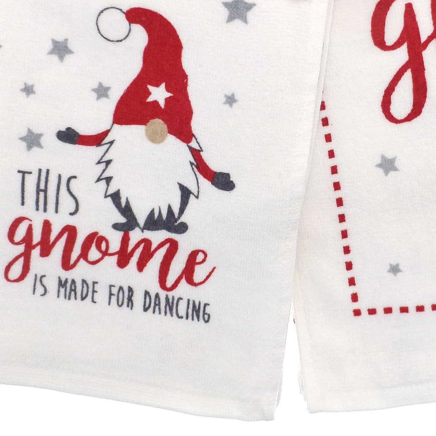 3pk Christmas Novelty Tea Towels - Gnome