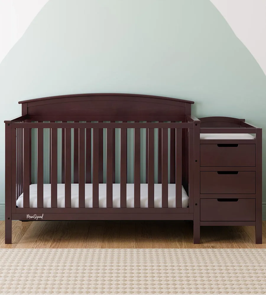 4-in-1 Convertible Baby Crib and Changer (Expresso)