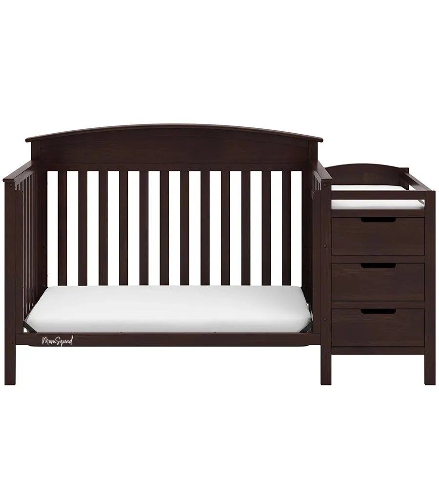 4-in-1 Convertible Baby Crib and Changer (Expresso)