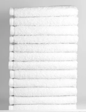 650gsm Luxury White Face Towels Wash Cloths Flannels 100% Cotton