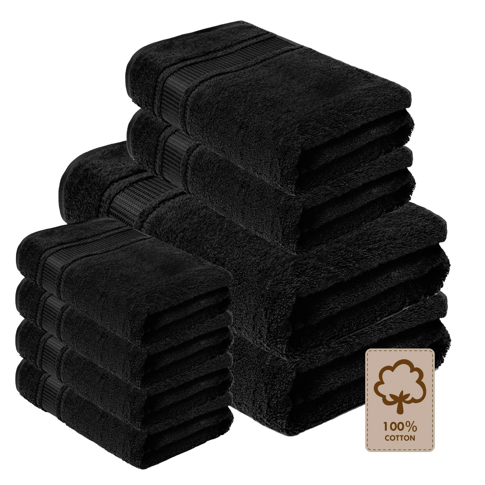 8 Pack Bath Towel Sets