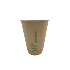 *8oz Aqueous Coated Bamboo DW Cup/One -lid -Fits -All 500pc/ctn