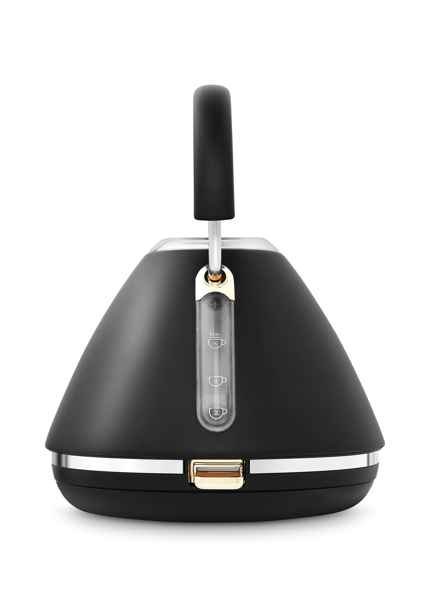 Accents Gold Pyramid Kettle Black