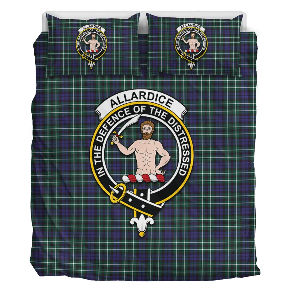 Allardice Tartan Bedding Set with Family Crest