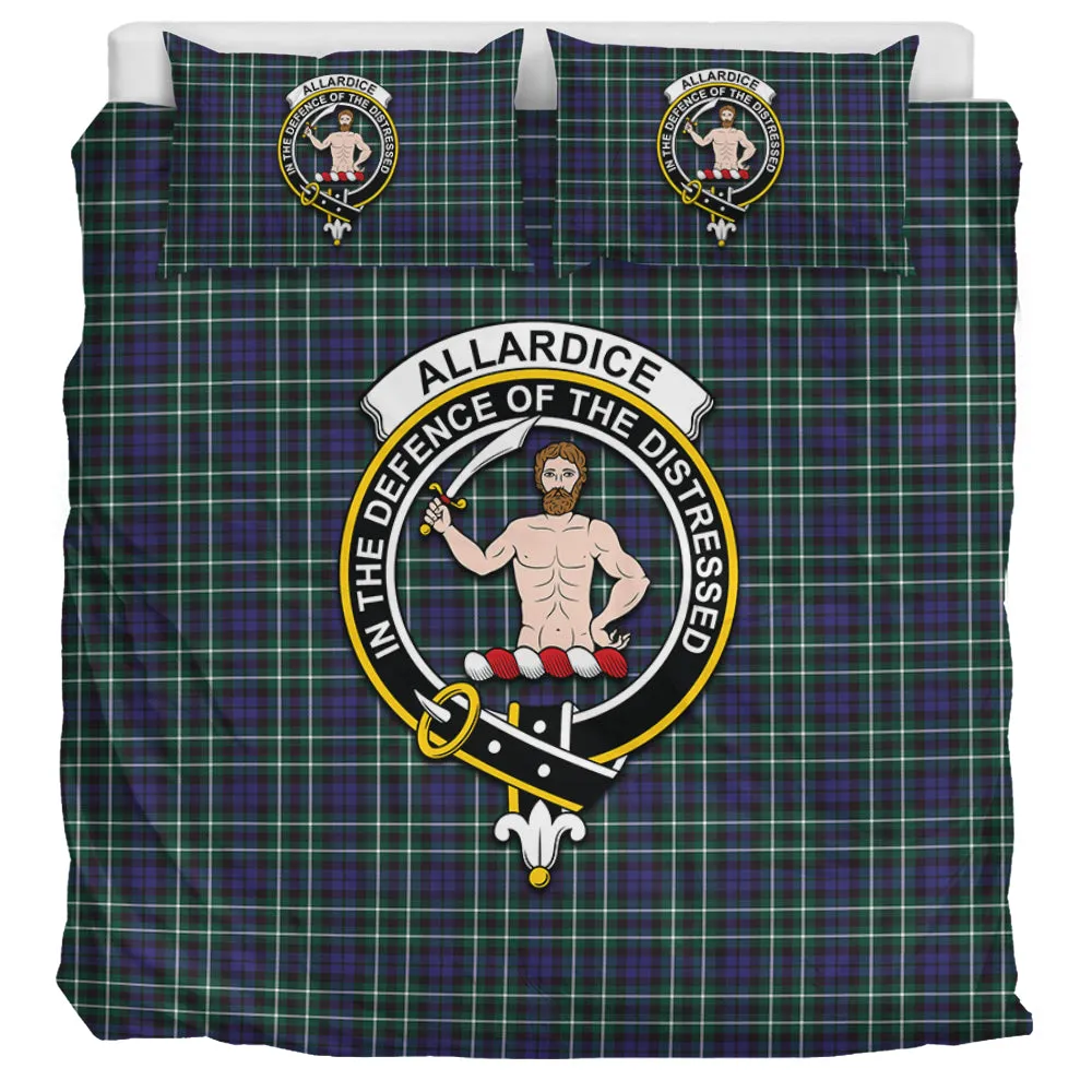 Allardice Tartan Bedding Set with Family Crest