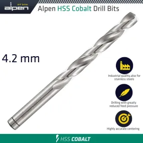 ALPEN HSS COBALT DRILL BIT 4.2MM ALP623042