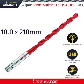 ALPEN PROFI MULTICUT SDS DRILL BIT 10 X 210MM ALP52910