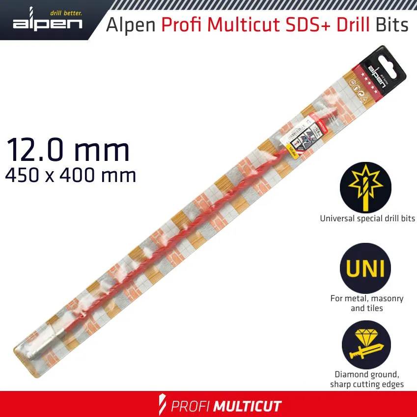 ALPEN PROFI MULTICUT SDS  SHANK PLW 12 x 450 ALP579012