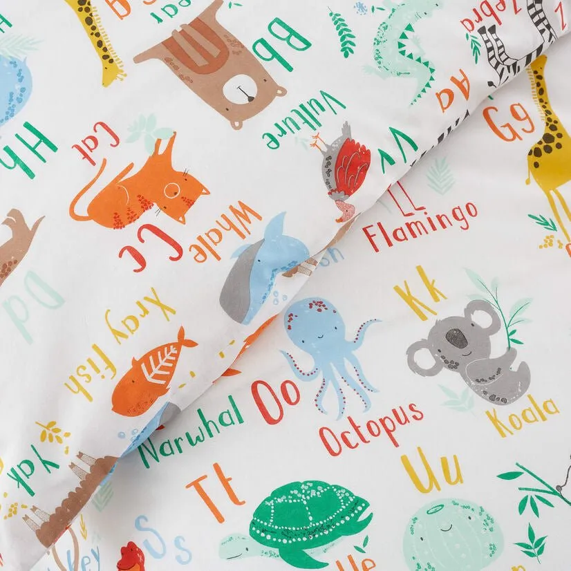 Animal Alphabet Bedding