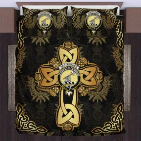 Anstruther Clan Bedding Sets Gold Thistle Celtic Style