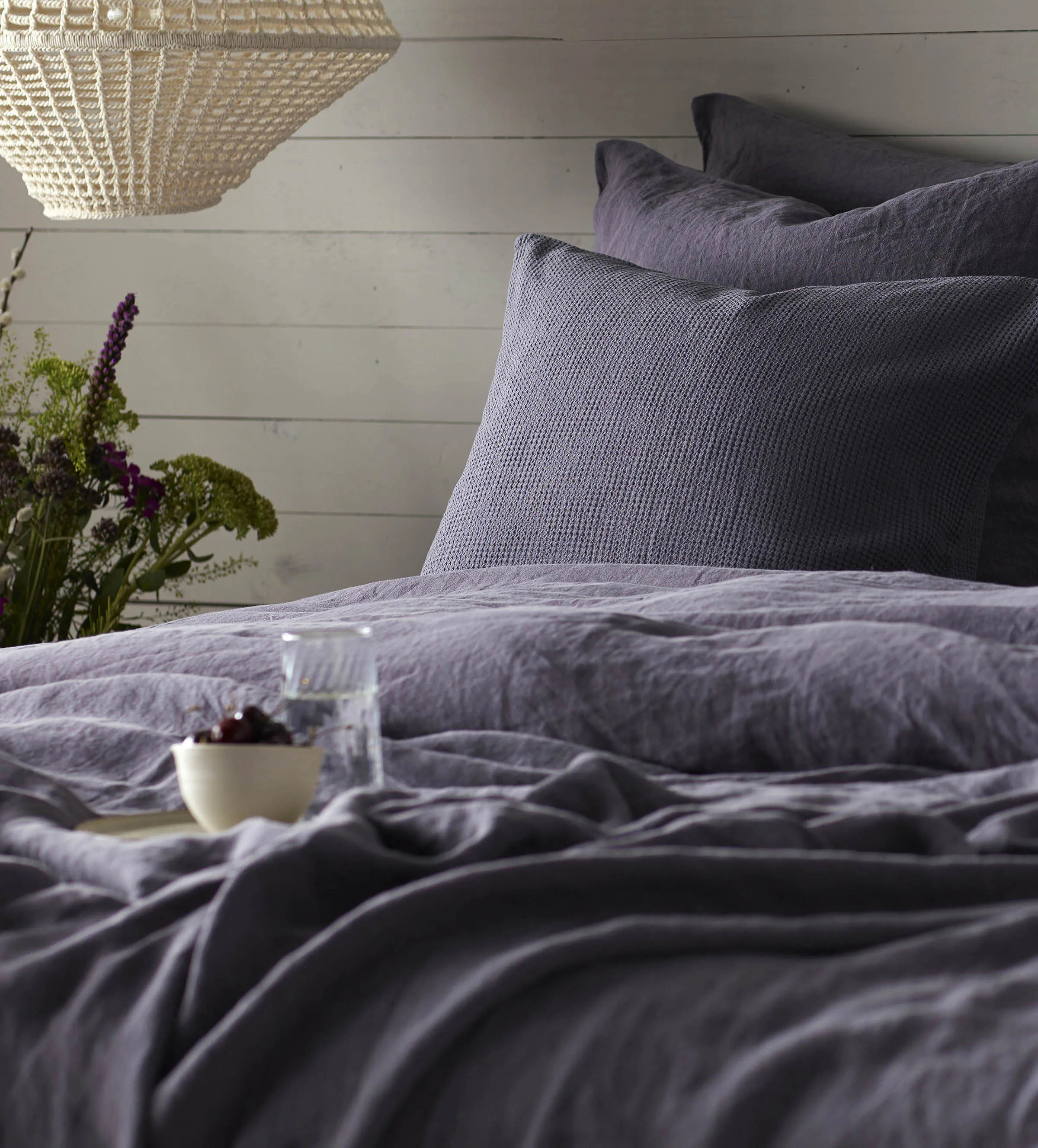 Aubergine Purple 100% Linen Bed Linen