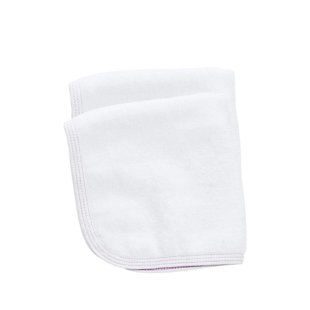 Babu Organic Cotton Terry Towel Face Cloth Set Pink Detail