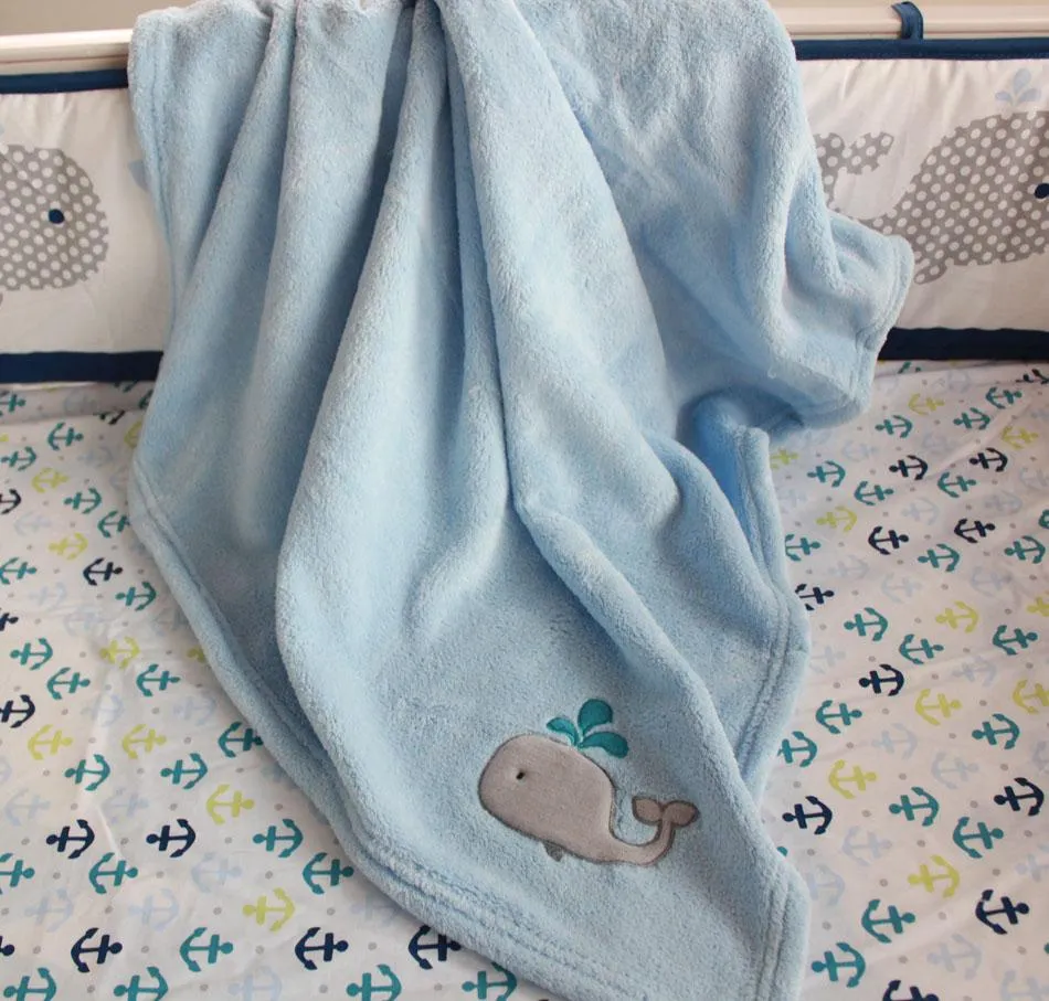 Baby Whale - Baby Blanket