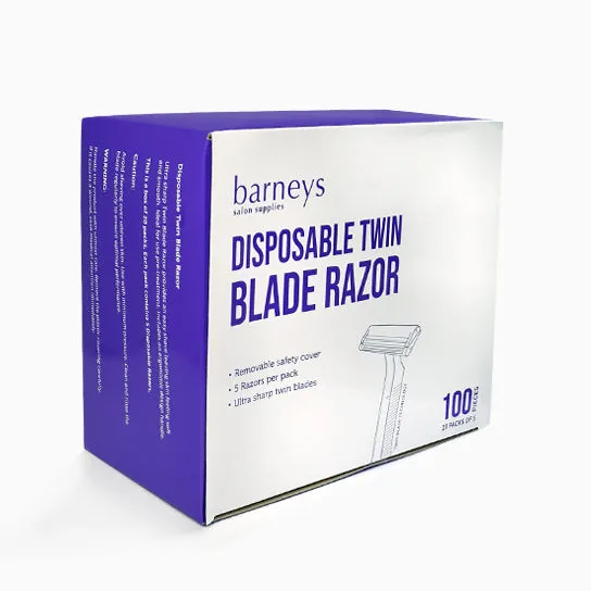 Barneys Disposable Twin Blade Razor - Pack of 5