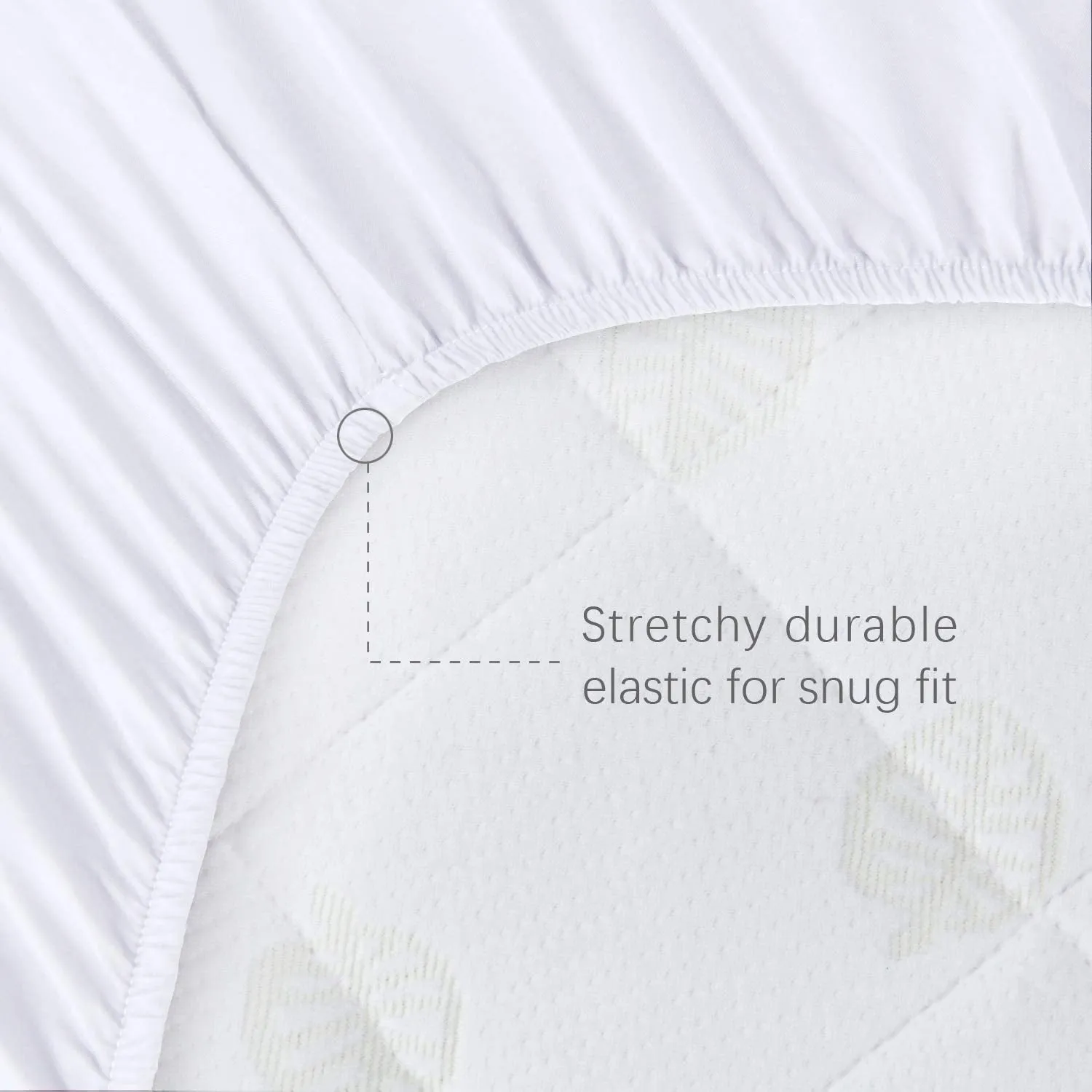 Bassinet Mattress Pad Cover - Fits Dream On Me Lacy Portable 2-in-1 Bassinet, 2 Pack, Bamboo, Waterproof