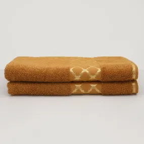 Bath Towel Greek Border 70x140 - Golden