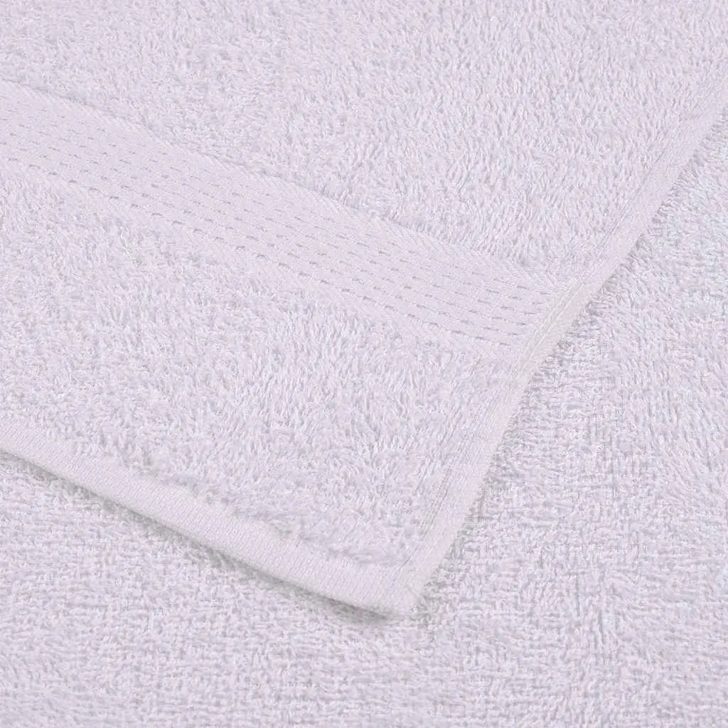 Bath Towels 25 pcs White 100x150 cm 360 gsm 100% Cotton