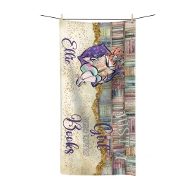 Beach Towel, Just a Girl who Loves Books, Red Hair, Polycotton Towel