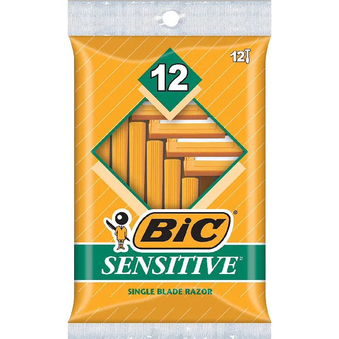 BIC Sensitive Skin Disposable Razors Single-Blade 10 Pack