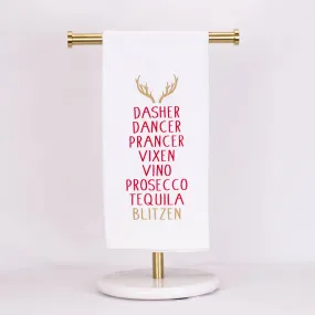 Blitzen Christmas Hand Towel