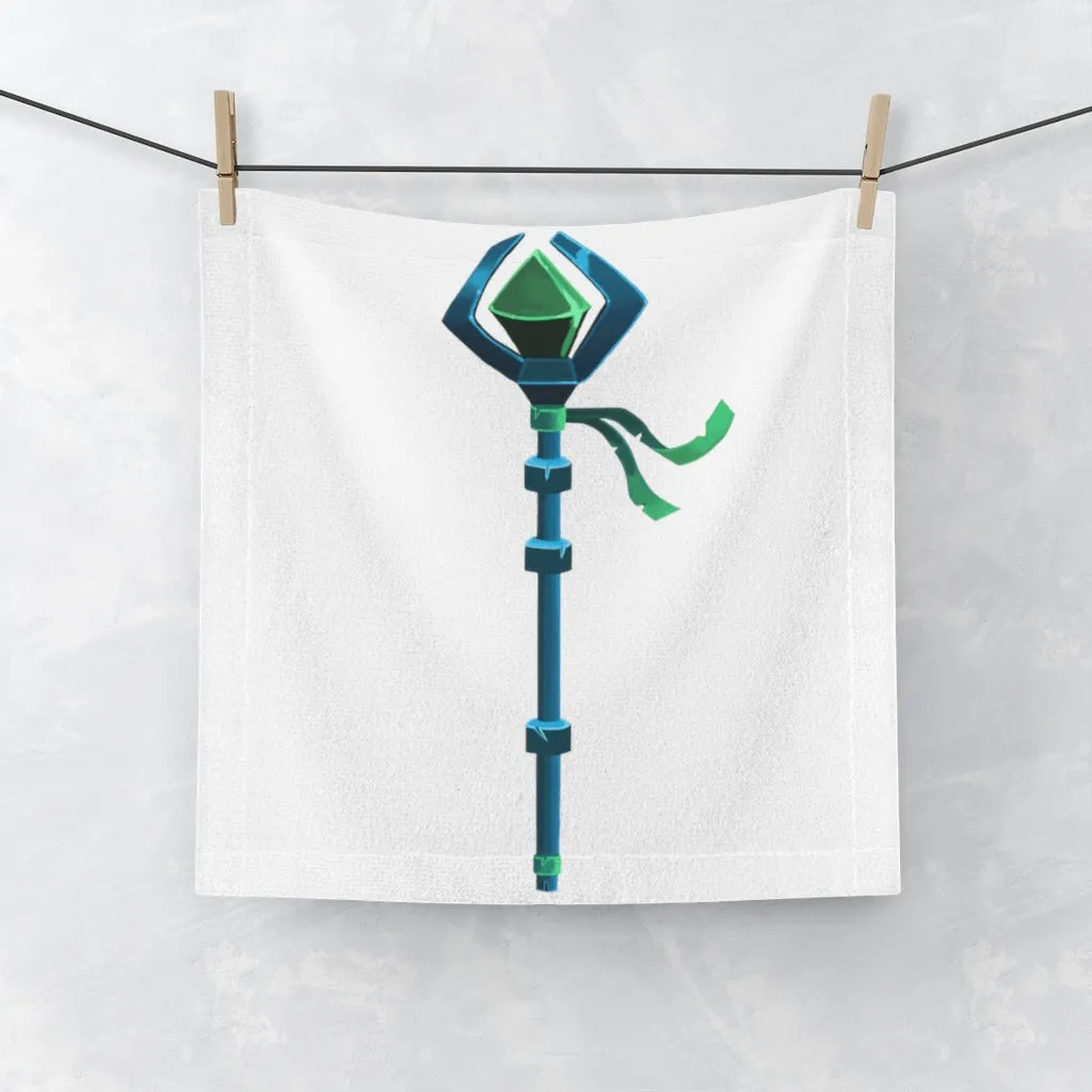 Blue Staff Face Towel