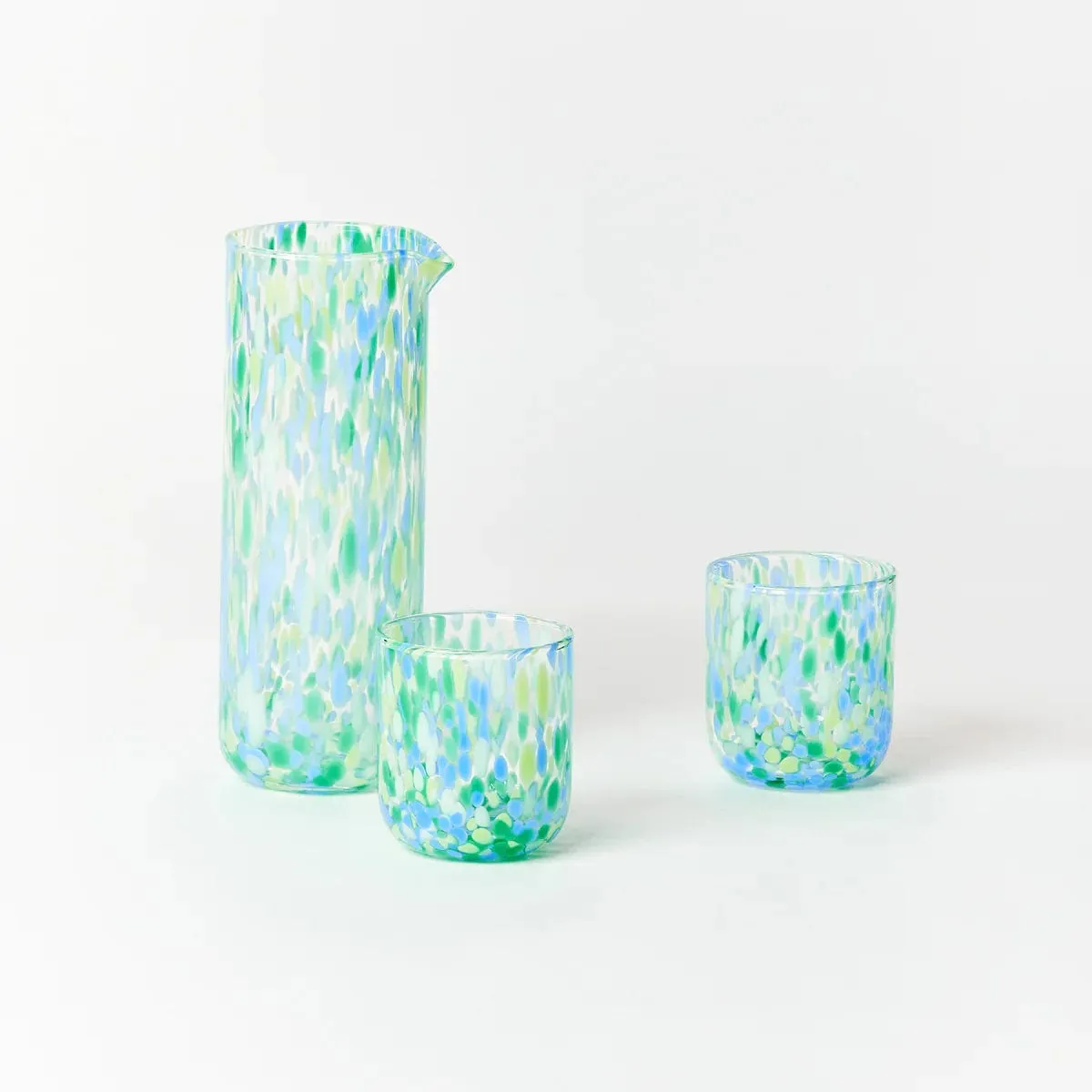 Bonnie & Neil | Dots Confetti Blue Carafe