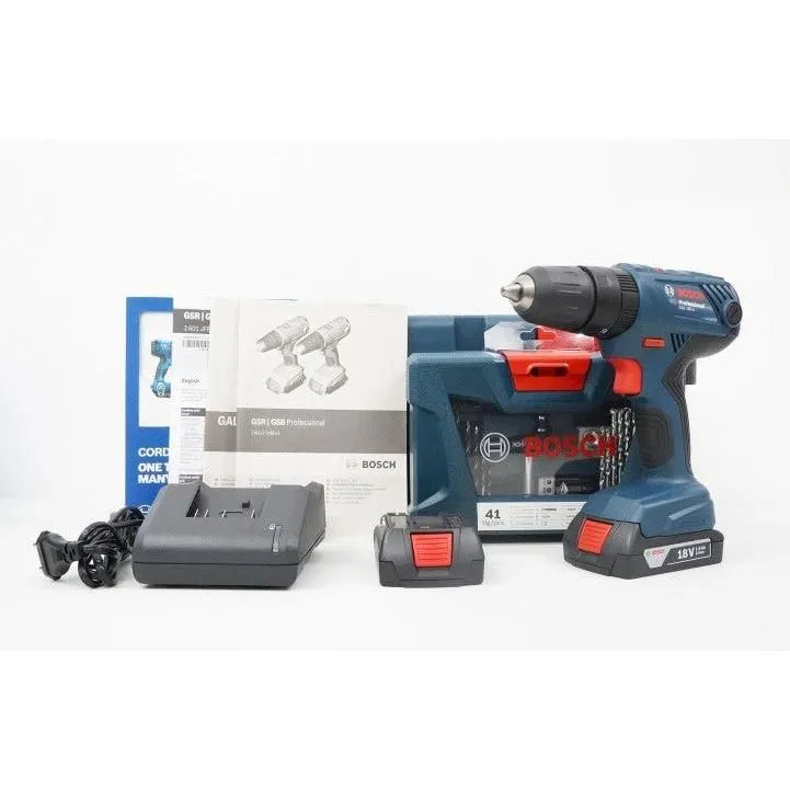 Bosch GSB 180-Li Cordless Hammer Drill   41 pcs Bit Set and Case