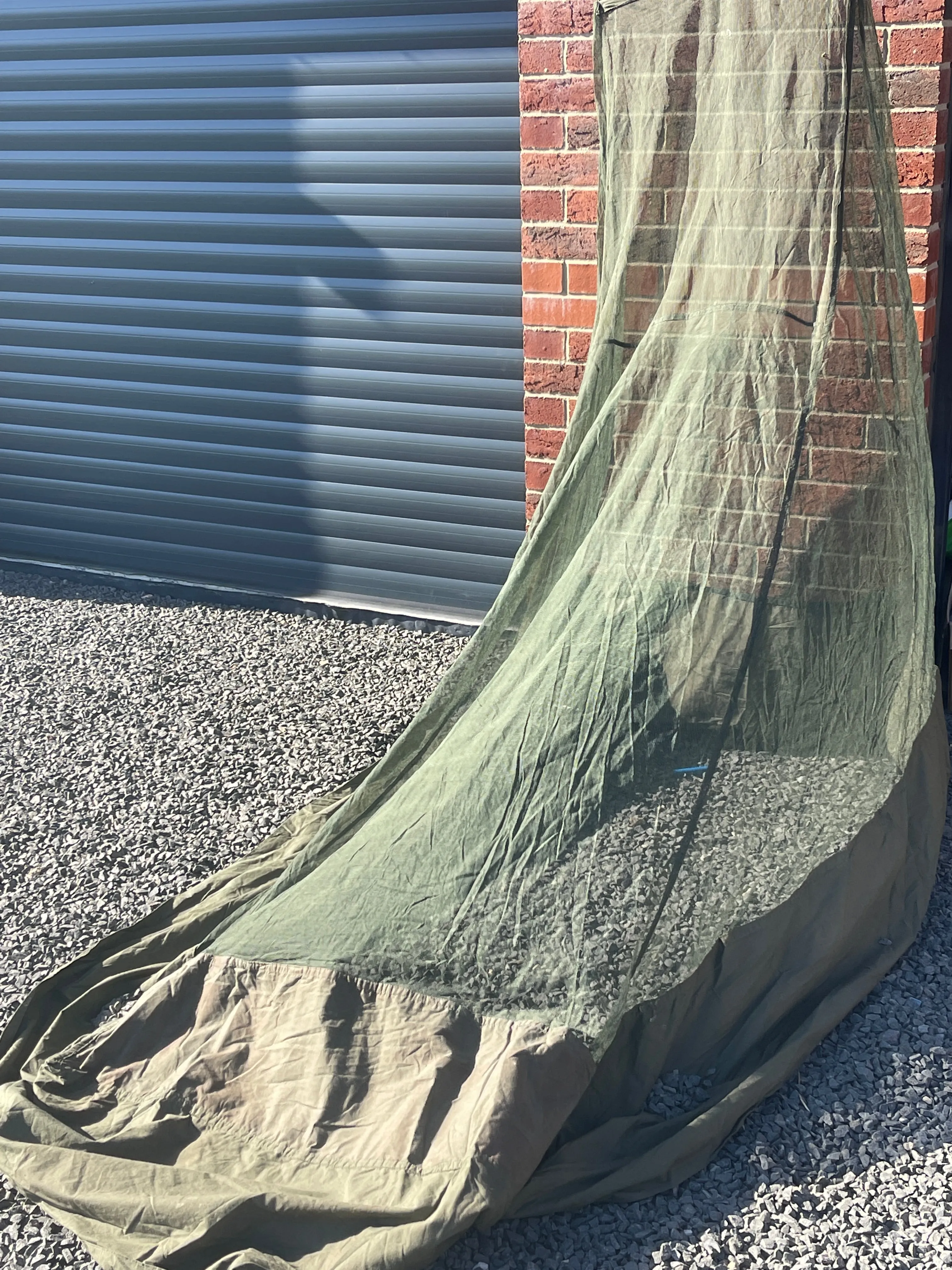 British 1946 Dated Green Mosquito Net