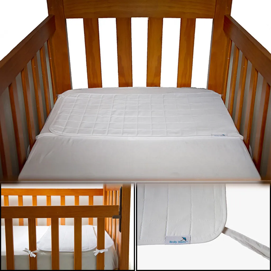 Brolly Sheets Waterproof Cot Pad with Ties - 2 Packs