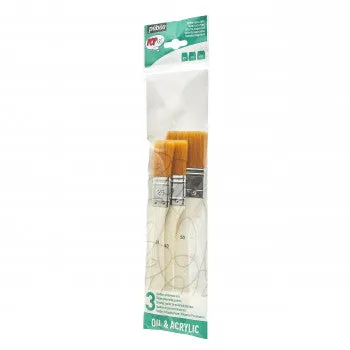 BRUSHES WALLET 3 SPALTERS YELLOW POLYAMIDE