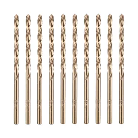 [Bulk Buy] Cobalt Drill Bit Set, M35 High Speed Steel Metal Drill Bits Jobber Length for Hardened Metal