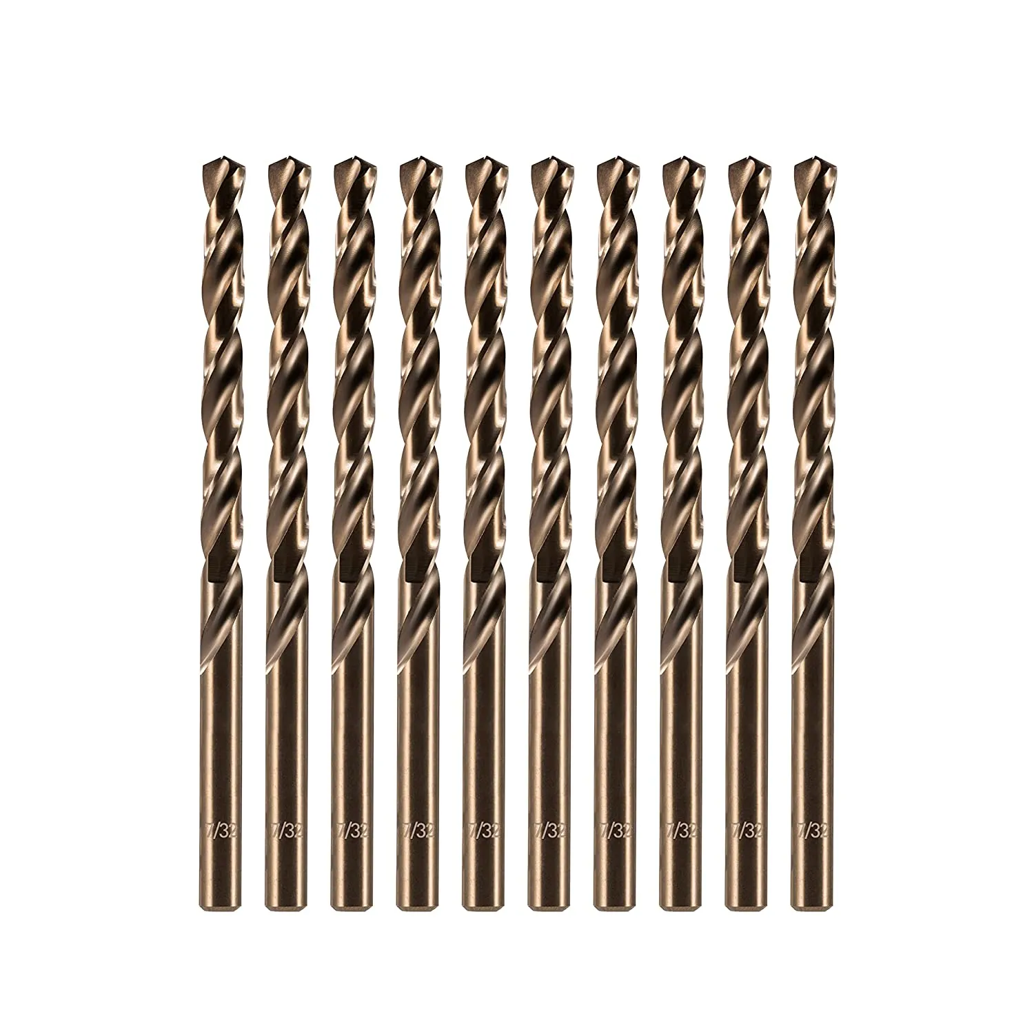 [Bulk Buy] Cobalt Drill Bit Set, M35 High Speed Steel Metal Drill Bits Jobber Length for Hardened Metal