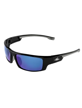 Bullhead Safety Dorado, Polarized Blue Mirror Safety Glasses BH95129PFT