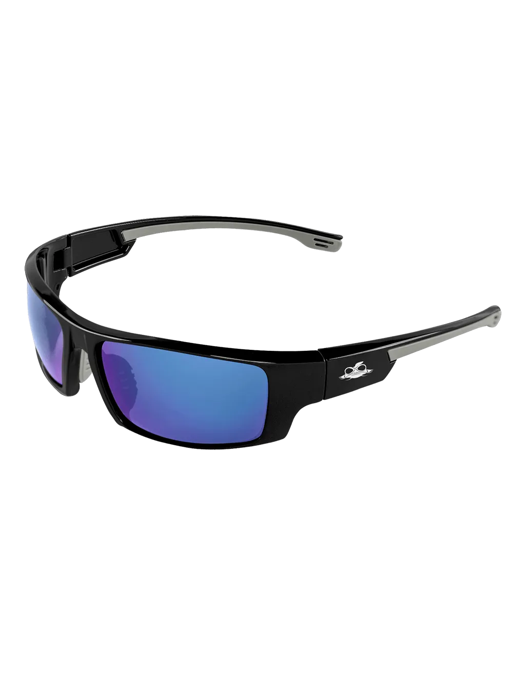 Bullhead Safety Dorado, Polarized Blue Mirror Safety Glasses BH95129PFT