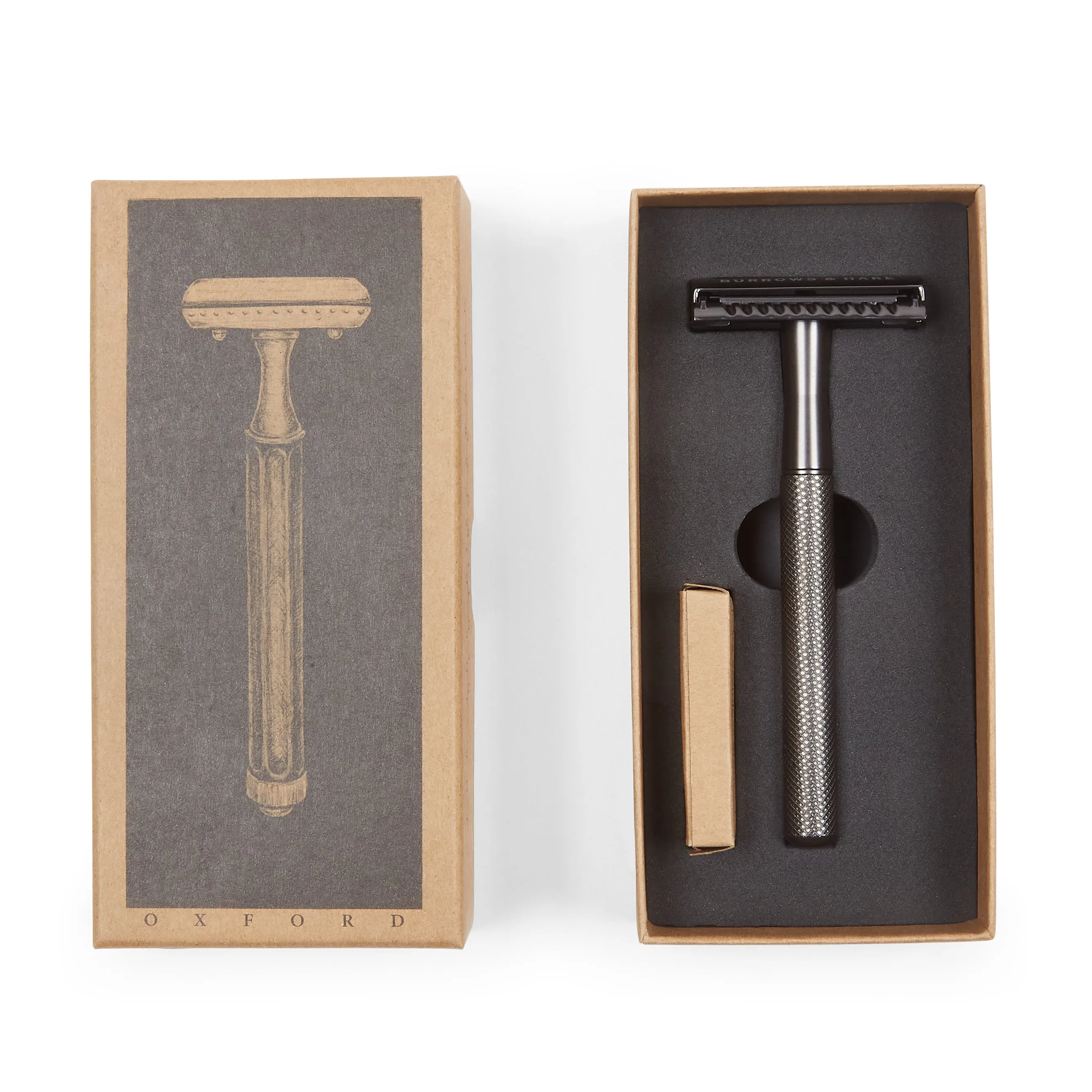 Butterfly Double Edge Safety Razor - Grey