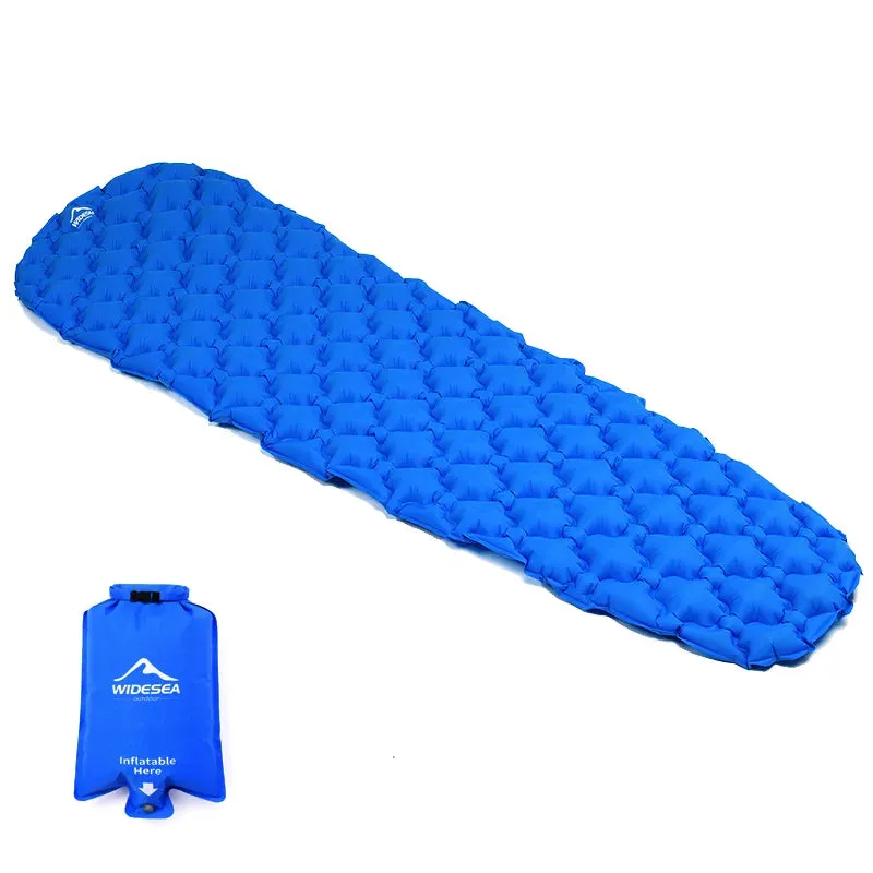 Camping Inflatable Mattress - Folding Camp Bed, Sleeping Pad, Picnic Blanket, Travel Air Mat - Camping Equipment