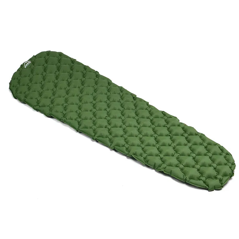 Camping Inflatable Mattress - Folding Camp Bed, Sleeping Pad, Picnic Blanket, Travel Air Mat - Camping Equipment