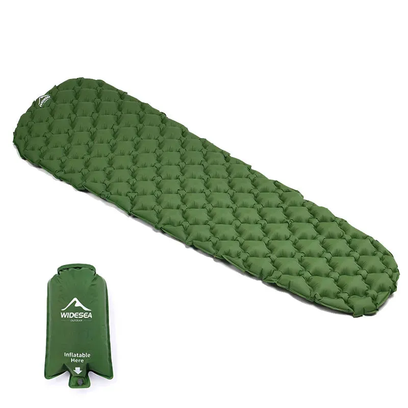 Camping Inflatable Mattress - Folding Camp Bed, Sleeping Pad, Picnic Blanket, Travel Air Mat - Camping Equipment