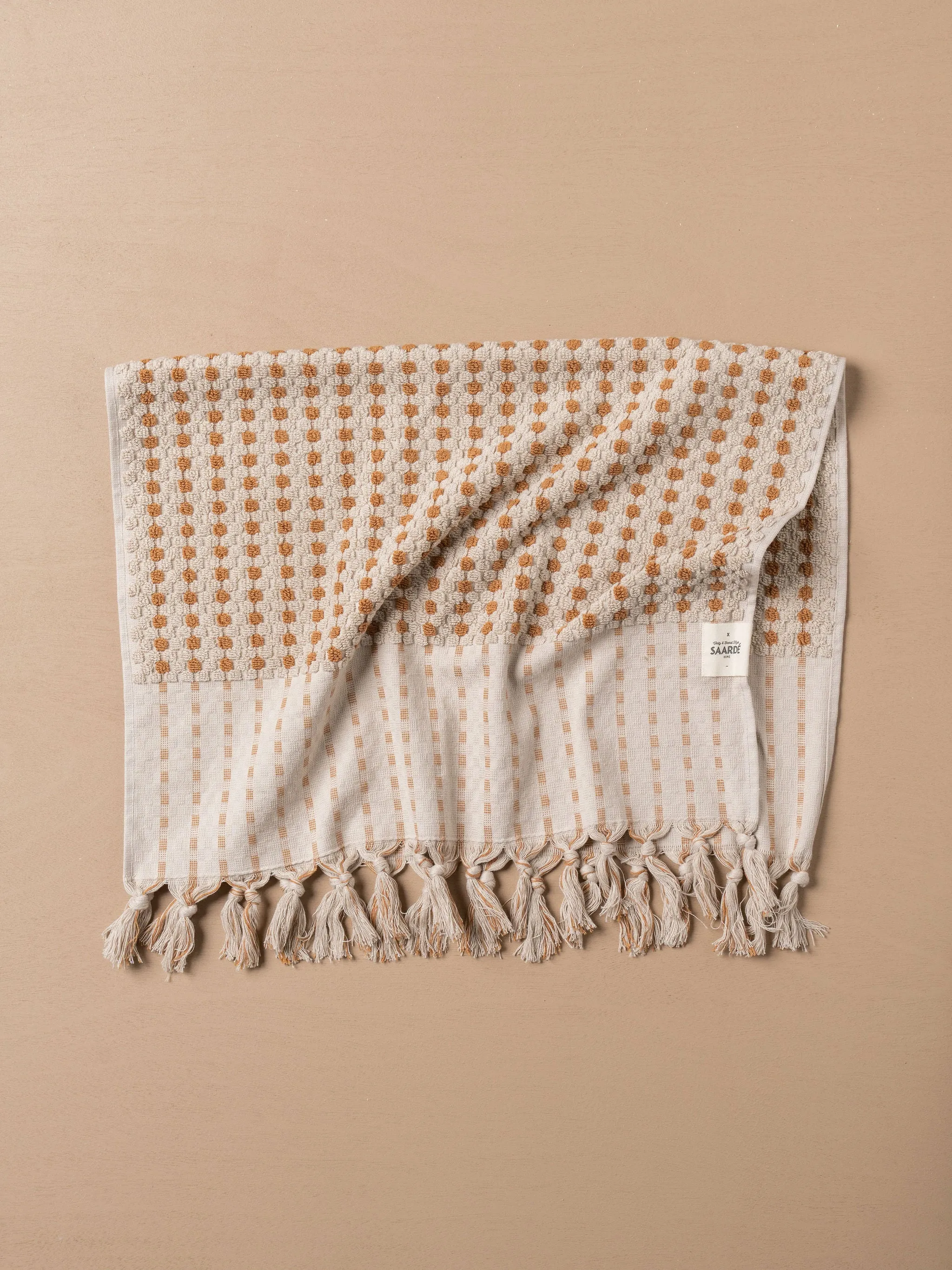 Chickpea Bath Sheet Collection - Stone/Terracotta