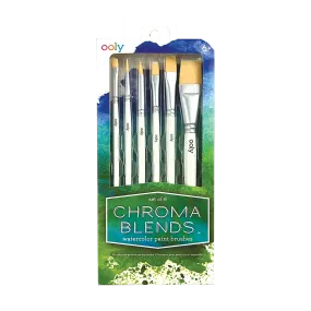 Chroma Blends Watercolor Paint Brushes - Set of 6